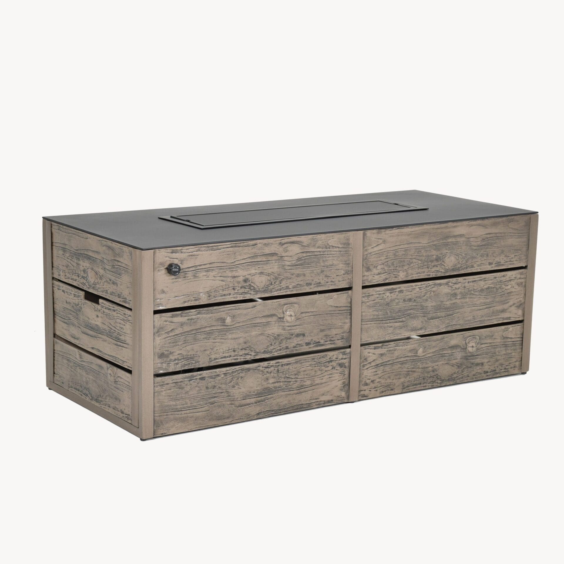 Castelle - Nature's Wood Rectangular Firepit
