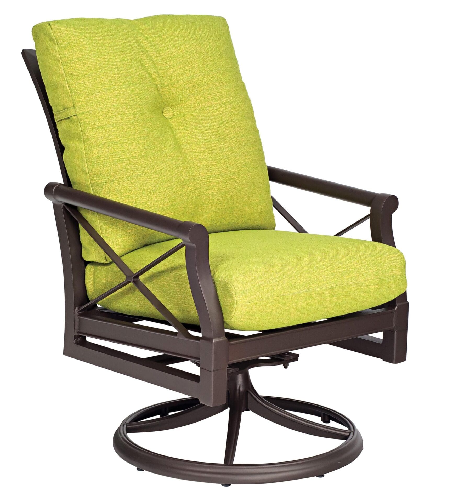 Woodard - Andover Cushion Swivel Rocking Dining Armchair