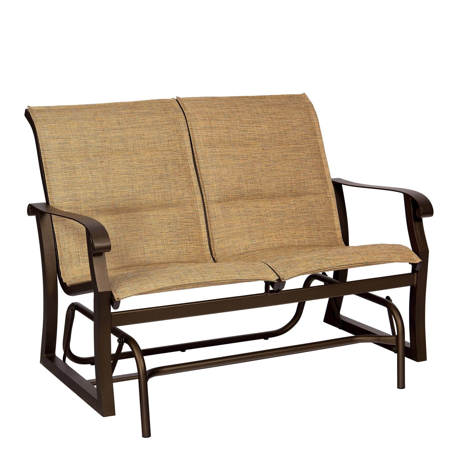 Woodard - Cortland Padded Sling Gliding Love Seat