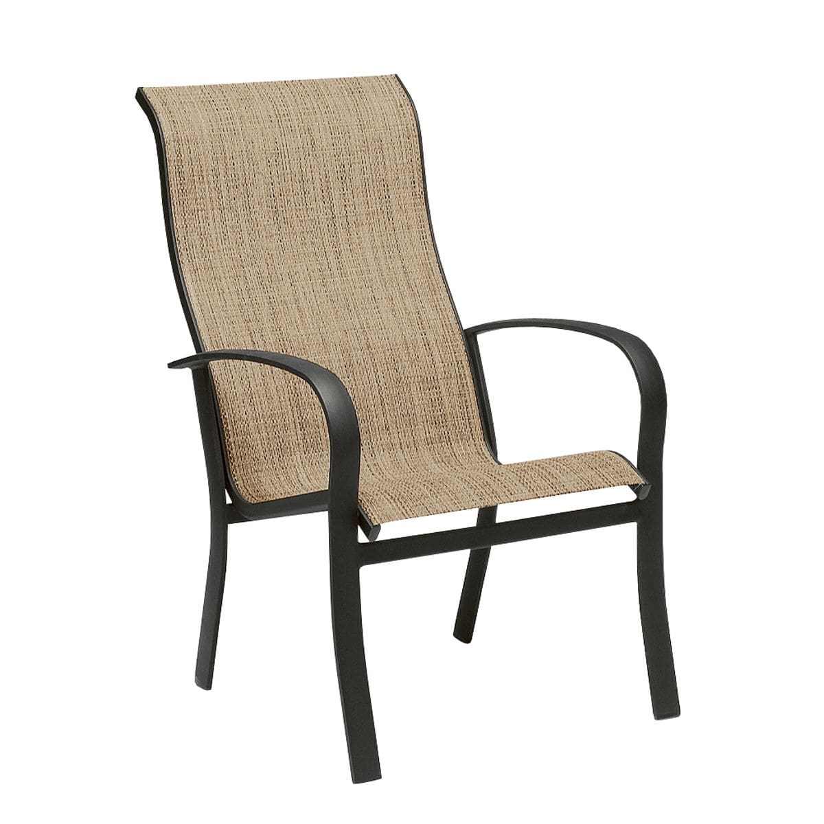 Woodard - Fremont Sling High-Back Dining Armchair - Stackable